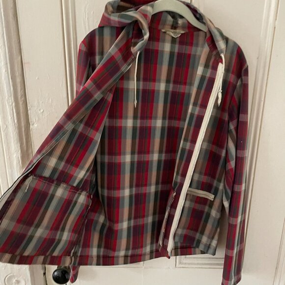Vintage 1960s Danville Co. Plaid Madras Windbreaker Men’s Small USA Made - Picture 2 of 7